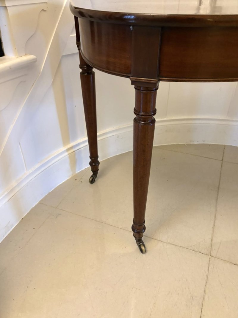 Antique George III Figured Mahogany Console Table - Image 11